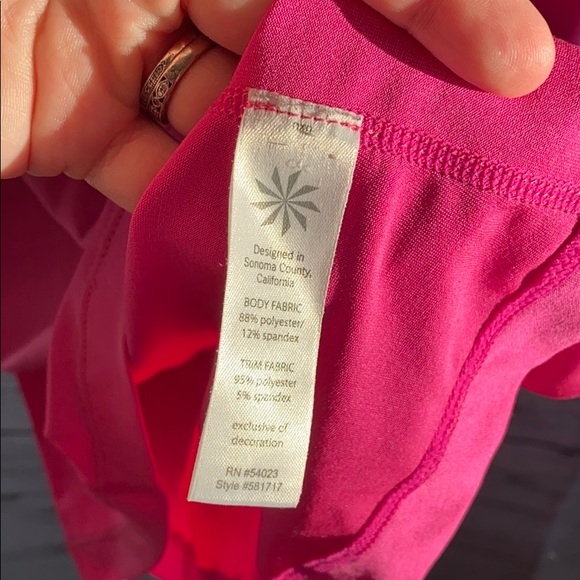 Athleta Pink Tank Top Size Medium - Picture 4 of 5